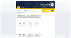Desktop Screenshot of indiajyotish.wordpress.com