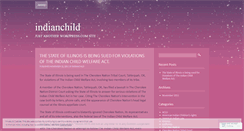 Desktop Screenshot of indianchild.wordpress.com