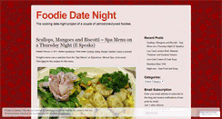 Desktop Screenshot of foodiedatenight.wordpress.com