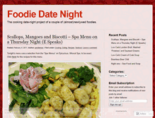 Tablet Screenshot of foodiedatenight.wordpress.com