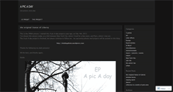 Desktop Screenshot of apicadayproject.wordpress.com