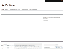 Tablet Screenshot of jaksplace.wordpress.com