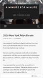 Mobile Screenshot of aminuteforminute.wordpress.com