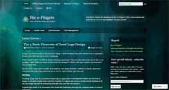 Desktop Screenshot of bizefingers.wordpress.com