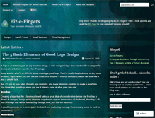 Tablet Screenshot of bizefingers.wordpress.com