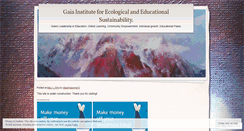 Desktop Screenshot of gaiaeducation.wordpress.com