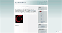 Desktop Screenshot of addingflavor.wordpress.com