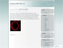 Tablet Screenshot of addingflavor.wordpress.com