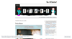 Desktop Screenshot of lacinta.wordpress.com