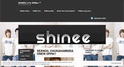 Desktop Screenshot of meloveshinee.wordpress.com
