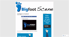 Desktop Screenshot of bigfootscene.wordpress.com