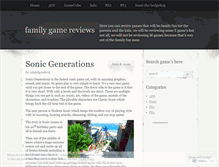 Tablet Screenshot of familygameviews.wordpress.com