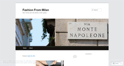 Desktop Screenshot of fashionmilan.wordpress.com