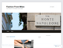 Tablet Screenshot of fashionmilan.wordpress.com