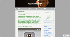 Desktop Screenshot of againstobama.wordpress.com