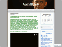 Tablet Screenshot of againstobama.wordpress.com