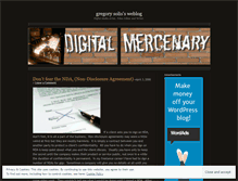 Tablet Screenshot of gregorysolis.wordpress.com