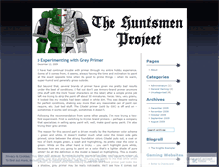 Tablet Screenshot of huntsmen40k.wordpress.com