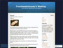 Tablet Screenshot of frombeestohoney.wordpress.com