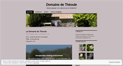 Desktop Screenshot of domainedetheoule.wordpress.com