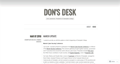 Desktop Screenshot of donsdesk.wordpress.com