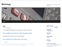 Tablet Screenshot of mickology.wordpress.com