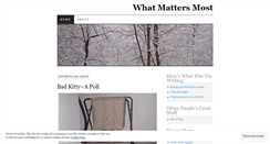 Desktop Screenshot of matteringmost.wordpress.com