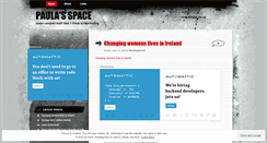 Desktop Screenshot of paulasspace.wordpress.com