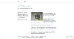 Desktop Screenshot of dixaros.wordpress.com