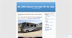 Desktop Screenshot of 2003damonintruderrv.wordpress.com