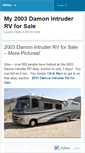 Mobile Screenshot of 2003damonintruderrv.wordpress.com