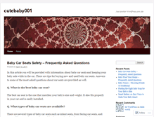 Tablet Screenshot of cutebaby001.wordpress.com