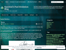 Tablet Screenshot of fuelevolution.wordpress.com