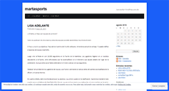 Desktop Screenshot of martasports.wordpress.com