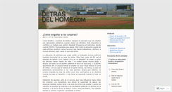 Desktop Screenshot of detrasdelhome.wordpress.com