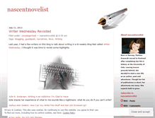 Tablet Screenshot of nascentnovelist.wordpress.com