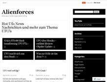 Tablet Screenshot of alienforces.wordpress.com