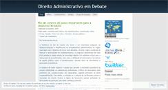 Desktop Screenshot of direitoadministrativoemdebate.wordpress.com