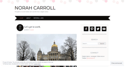 Desktop Screenshot of norahcarroll.wordpress.com