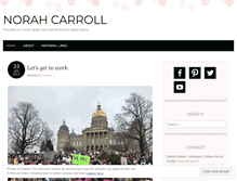 Tablet Screenshot of norahcarroll.wordpress.com