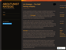 Tablet Screenshot of aboutunistrategic.wordpress.com