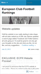 Mobile Screenshot of europeanclubfootballrankings.wordpress.com