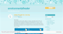 Desktop Screenshot of environmentalhealer.wordpress.com