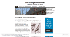 Desktop Screenshot of localneighbourhoods.wordpress.com