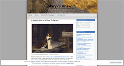 Desktop Screenshot of marysanawim.wordpress.com