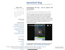 Tablet Screenshot of markelsoft.wordpress.com