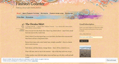 Desktop Screenshot of fashioncounter.wordpress.com