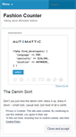 Mobile Screenshot of fashioncounter.wordpress.com