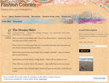 Tablet Screenshot of fashioncounter.wordpress.com