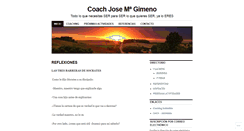 Desktop Screenshot of coachjosemariagimeno.wordpress.com